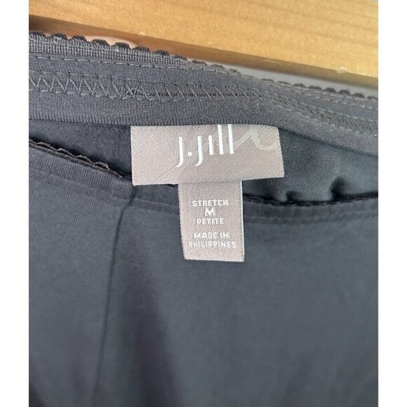 J Jill Pants Women Gray Wide Leg Lounge Sleep Pull On Stretch Size Medium Petite - Picture 10 of 10